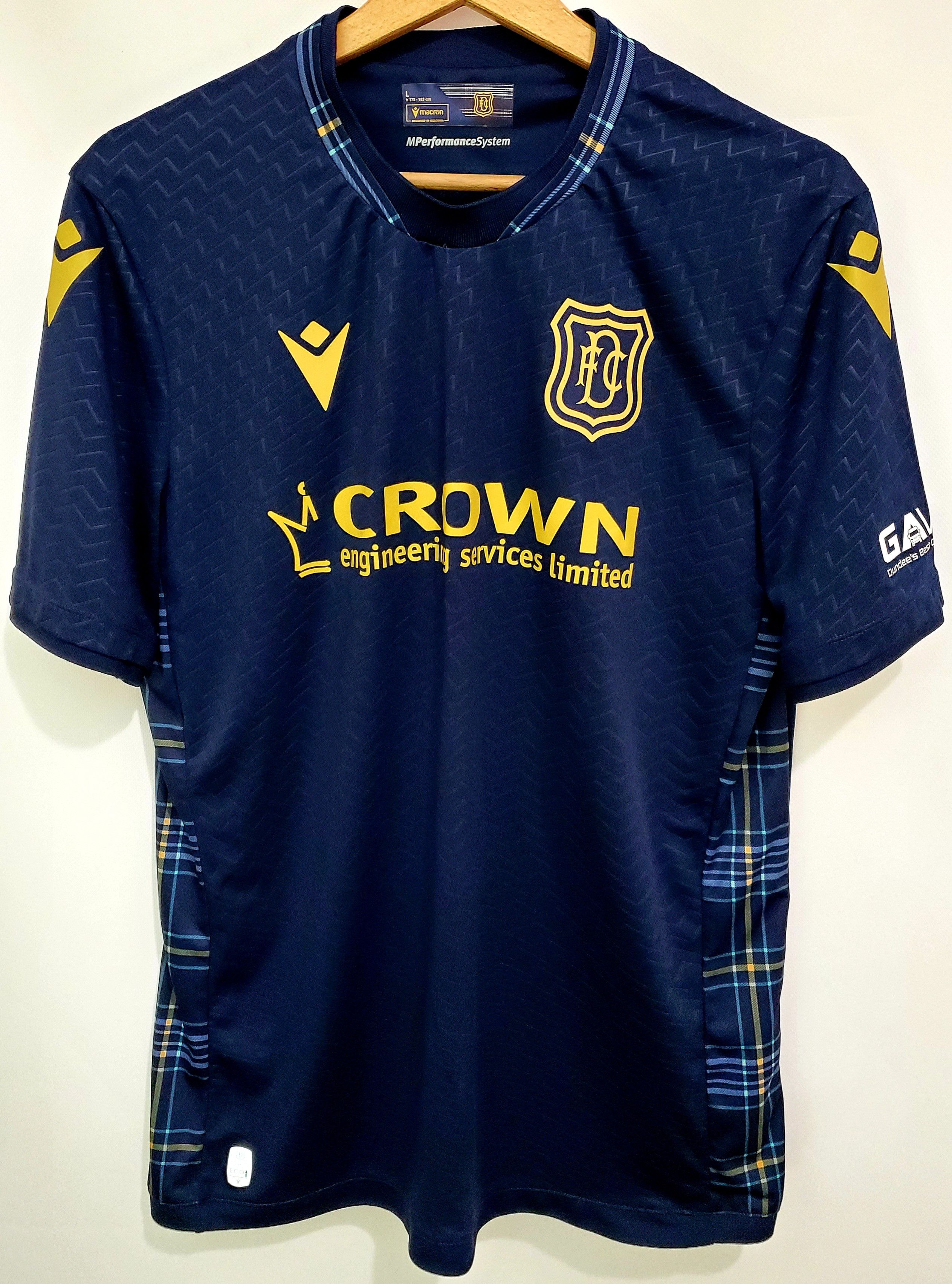 Macron 2023-24 Dundee Macron Home soccer jersey new condition L Size US L / EU 52-54 / 3 - 1 Thumbnail