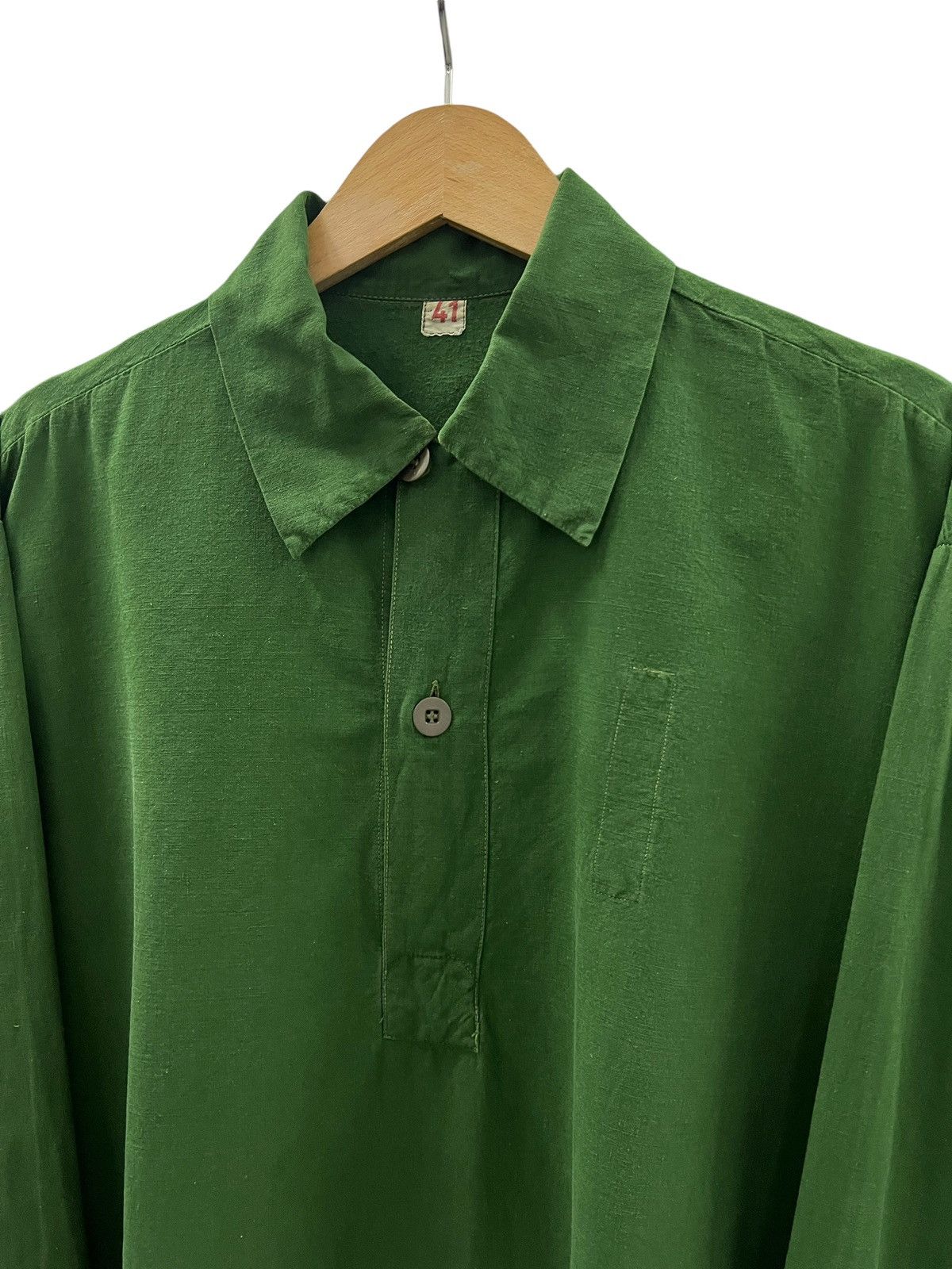 Vintage Vintage 1960 Swedish Army M55 Pullover Shirt Size US XL / EU 56 / 4 - 4 Thumbnail
