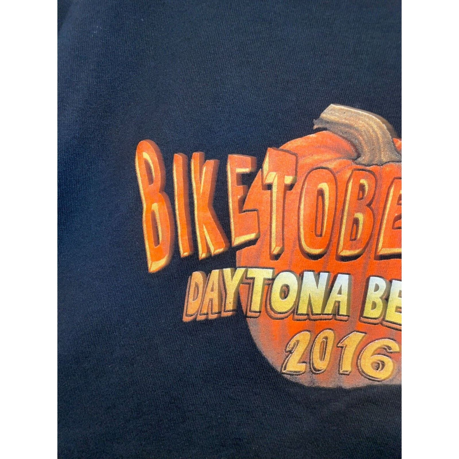 Gildan Daytona Biker Shirt Biketoberfest Graphic L Black Tee Size US L / EU 52-54 / 3 - 4 Thumbnail
