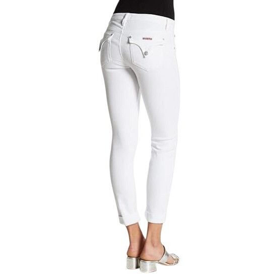 Hudson Hudson Bacara Crop Straight Cuffed Jeans Womens Size 26 Size 26" / US 2 / IT 38 - 1 Thumbnail