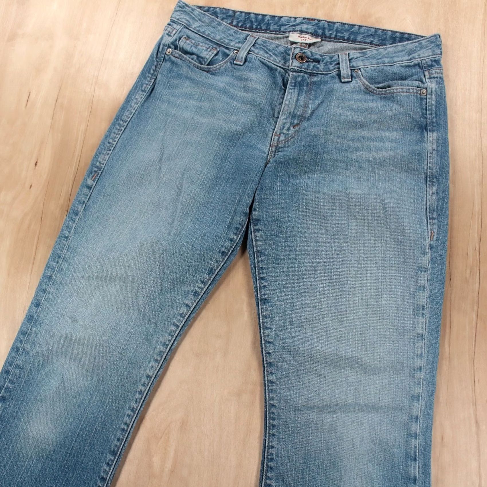 Levi's VINTAGE Levi's 553 Bootcut Jeans Women 12 Blue Denim Cotton Spandex Regular Bootcut 90s 00s Y2K Size 34" / US 12 / IT 48 - 4 Thumbnail