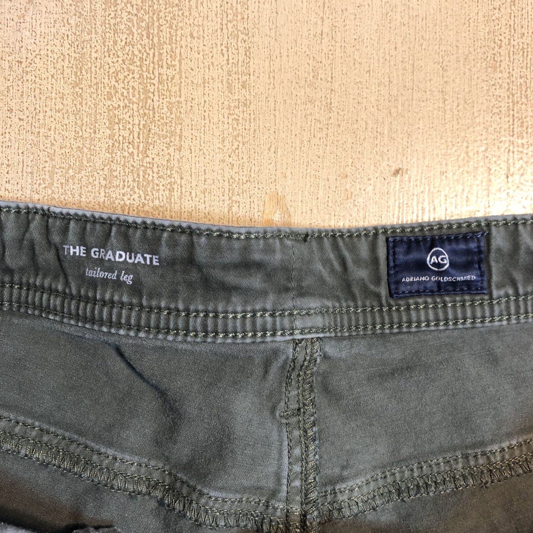 Toffs AG Adriano Goldschmied Men Shorts The Graduate Tailored Cut Offs Green Size US 34 / EU 50 - 5 Thumbnail
