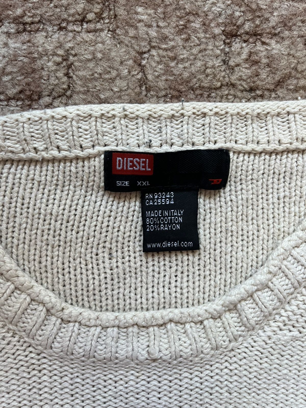 Diesel Diesel Vintage Knit Sweater Men's 90s Big Logo Made In Italy Size US L / EU 52-54 / 3 - 4 Thumbnail