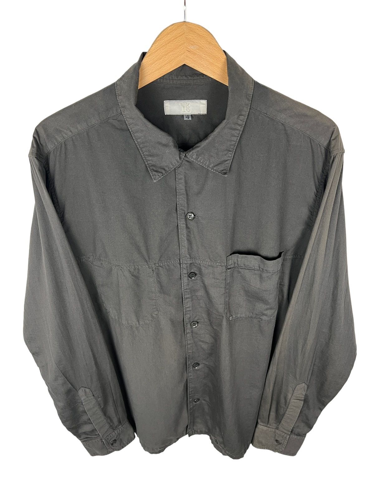Y's Y’s Double Pocket Black Broad Shirts Size US L / EU 52-54 / 3 - 7 Thumbnail