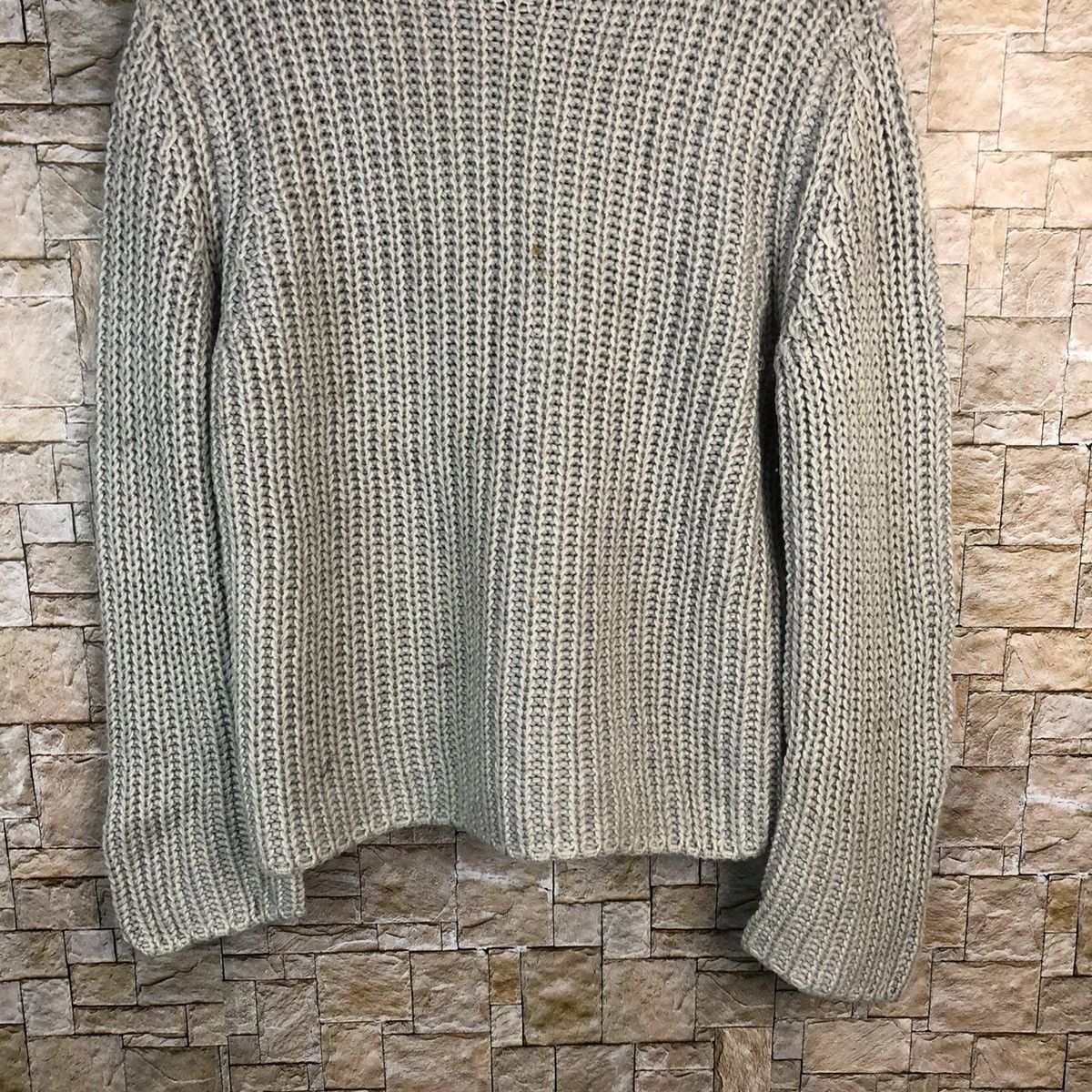 Vintage Fabiana Filippi italy Grey crochet Knitwear #A510 Size US M / EU 48-50 / 2 - 3 Thumbnail