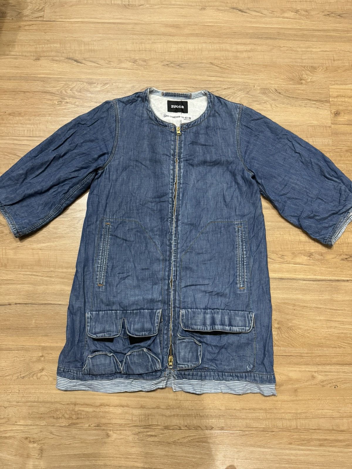 Zucca COMME DE ZUCCA BY ZUCCA TACTICAL STYLE DENIM JACKET Size M / US 6-8 / IT 42-44 - 1 Thumbnail