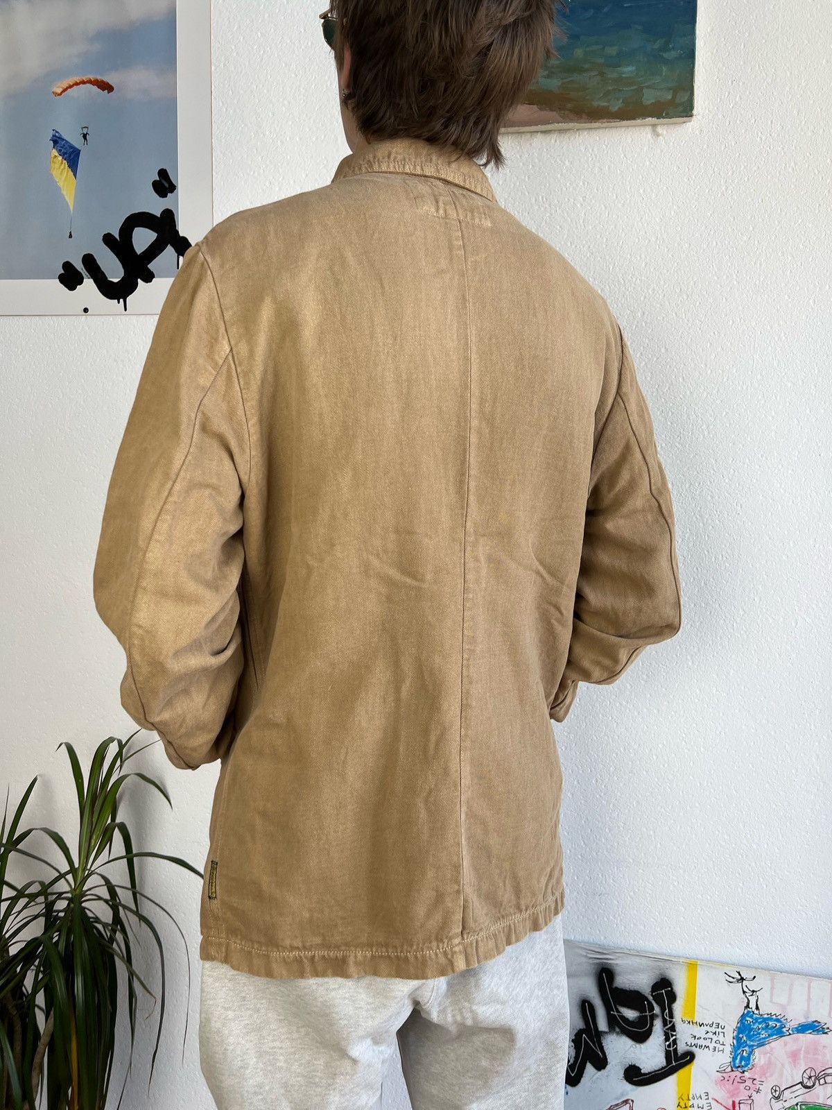 Armani VTG Y2k Rare Armani Jeans Heavyweight Denim Jacket M-L Size US M / EU 48-50 / 2 - 13 Thumbnail