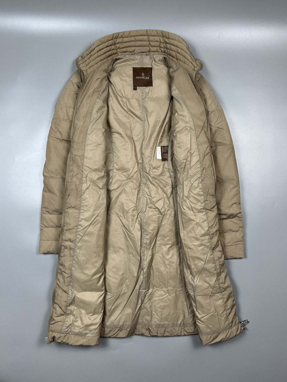 Moncler Moncler Beige Down Coat (Y0378) Size S / US 4 / IT 40 - 5 Thumbnail