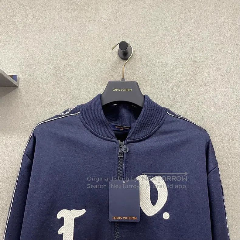 Louis Vuitton Louis Vuitton Navy Blue Letter Jacket Size US L / EU 52-54 / 3 - 4 Thumbnail