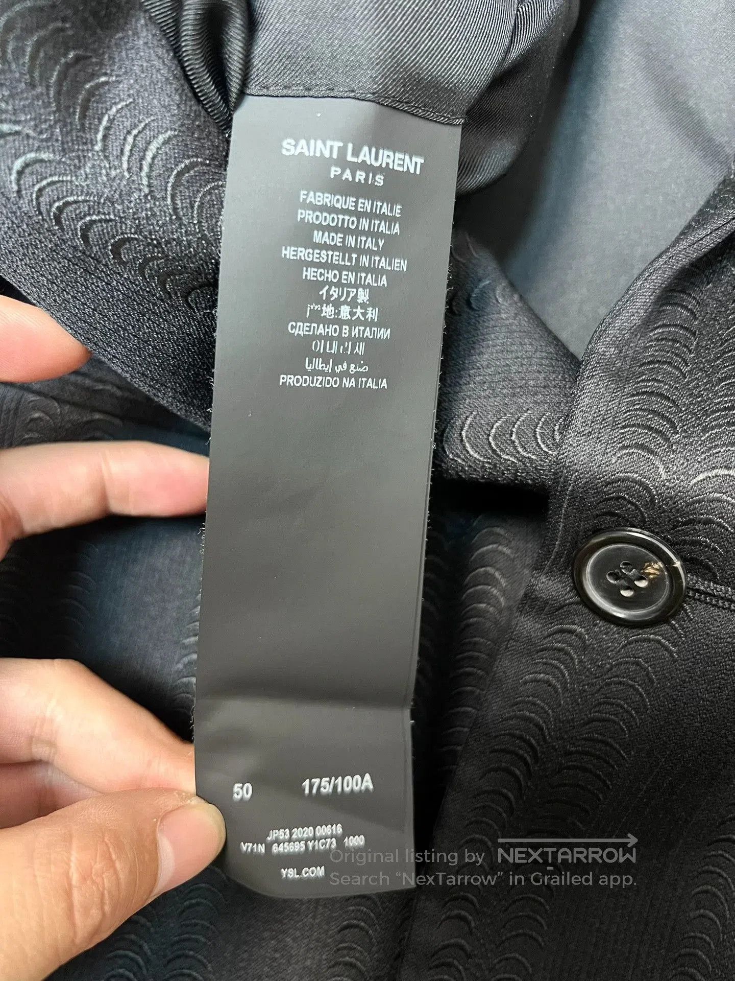 Saint Laurent Paris Saint Laurent Dark Gray Blazer. Size US M / EU 48-50 / 2 - 6 Thumbnail