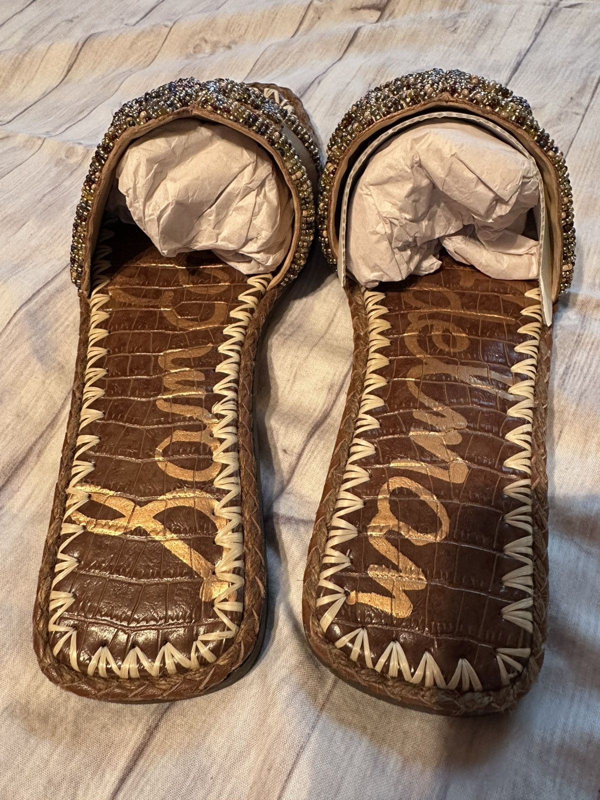 Sam Edelman Sam Edelman Fitz brwn beaded Lea 19802M1201 Size US 10 / IT 40 - 6 Thumbnail