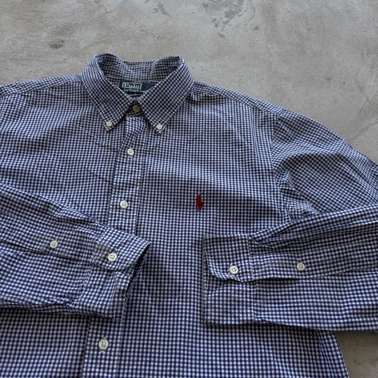 Polo Ralph Lauren Polo Ralph Lauren Gingham Check Custom Fit Shirt Vintage L Size US L / EU 52-54 / 3 - 4 Thumbnail