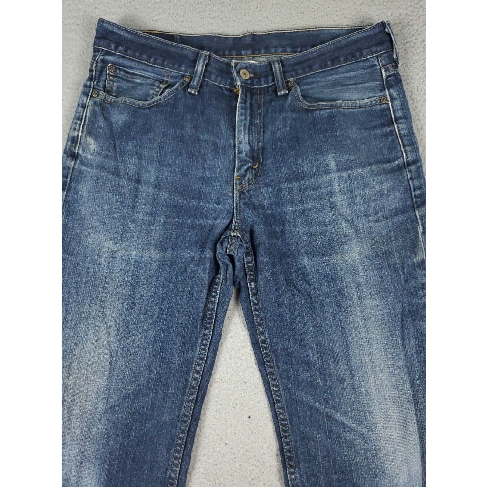 Levi's Levis Mens 32x32 Extra Large Blue Straight Leg Denim Casual Pants Size US 32 / EU 48 - 2 Thumbnail