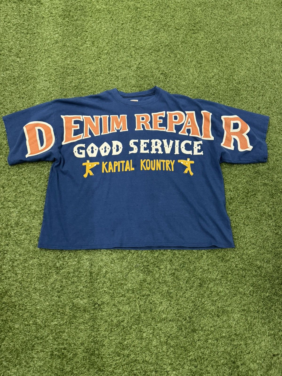 Kapital Kaptial Denim Repair T-Shirt Size US M / EU 48-50 / 2 - 1 Thumbnail