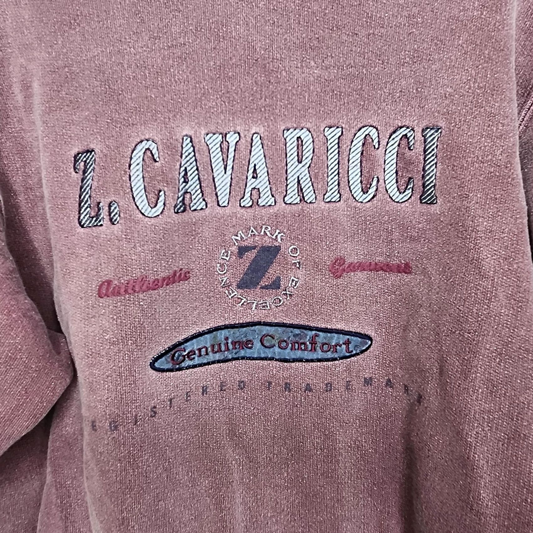 Vintage Keywords: Prioritizes "Vintage," "Z. Cavaricci," "Sweatshirt," "Mens," "Small," "Purple," and "USA. Size US S / EU 44-46 / 1 - 3 Thumbnail