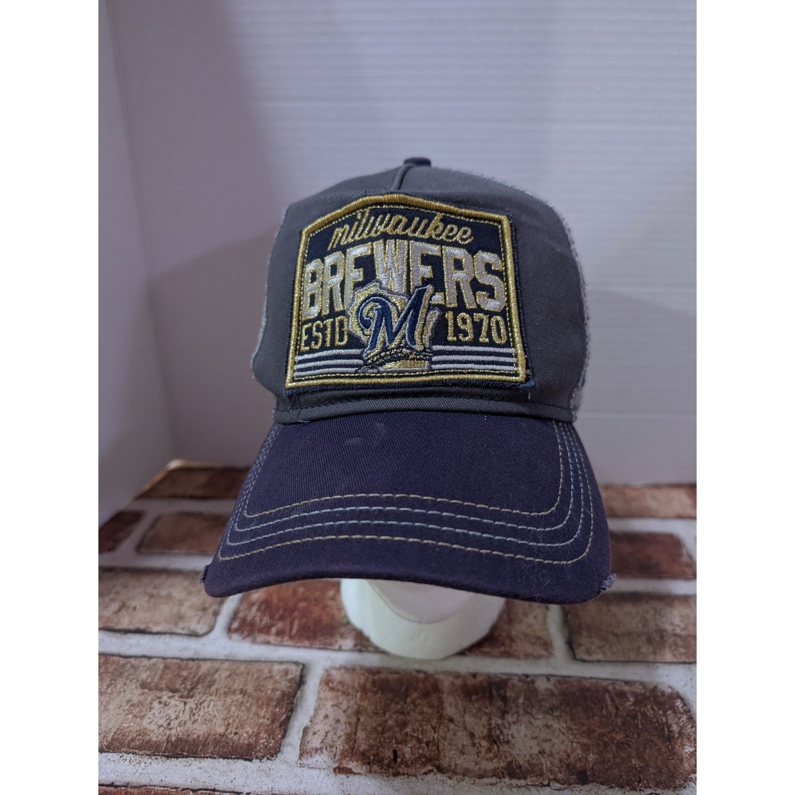 New Era New Era Milwaukee Brewers Baseball Hat Cap Adjustable Snap Size ONE SIZE - 2 Thumbnail