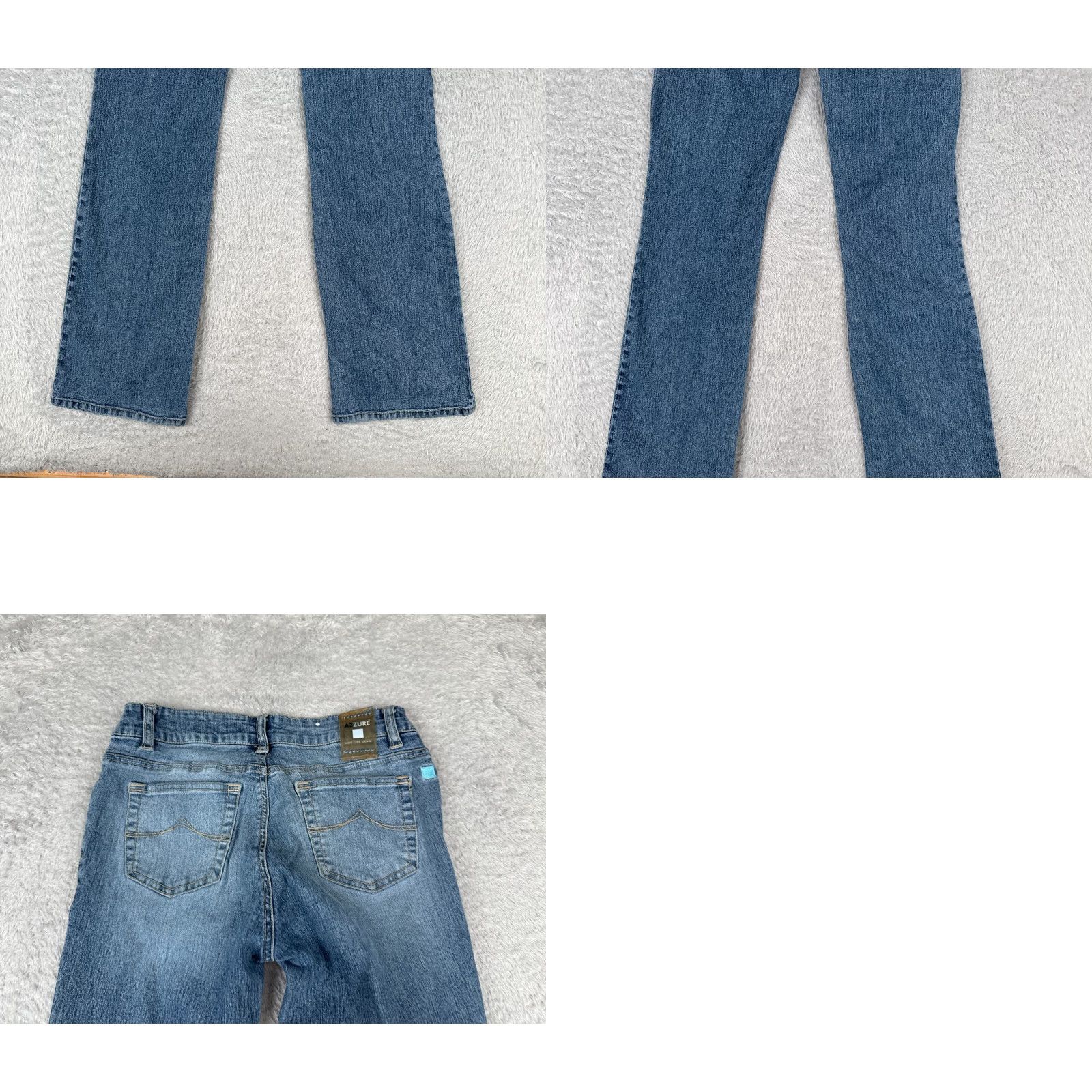 Vintage Azure Jeans Women Jeans Bootcut 26 Blue Denim Low Rise Cotton Blend 24x30 MPN 24X30 Blue Azure Denim Women 26 Bootcut Jeans Womens Size 26" / US 2 / IT 38 - 10 Thumbnail