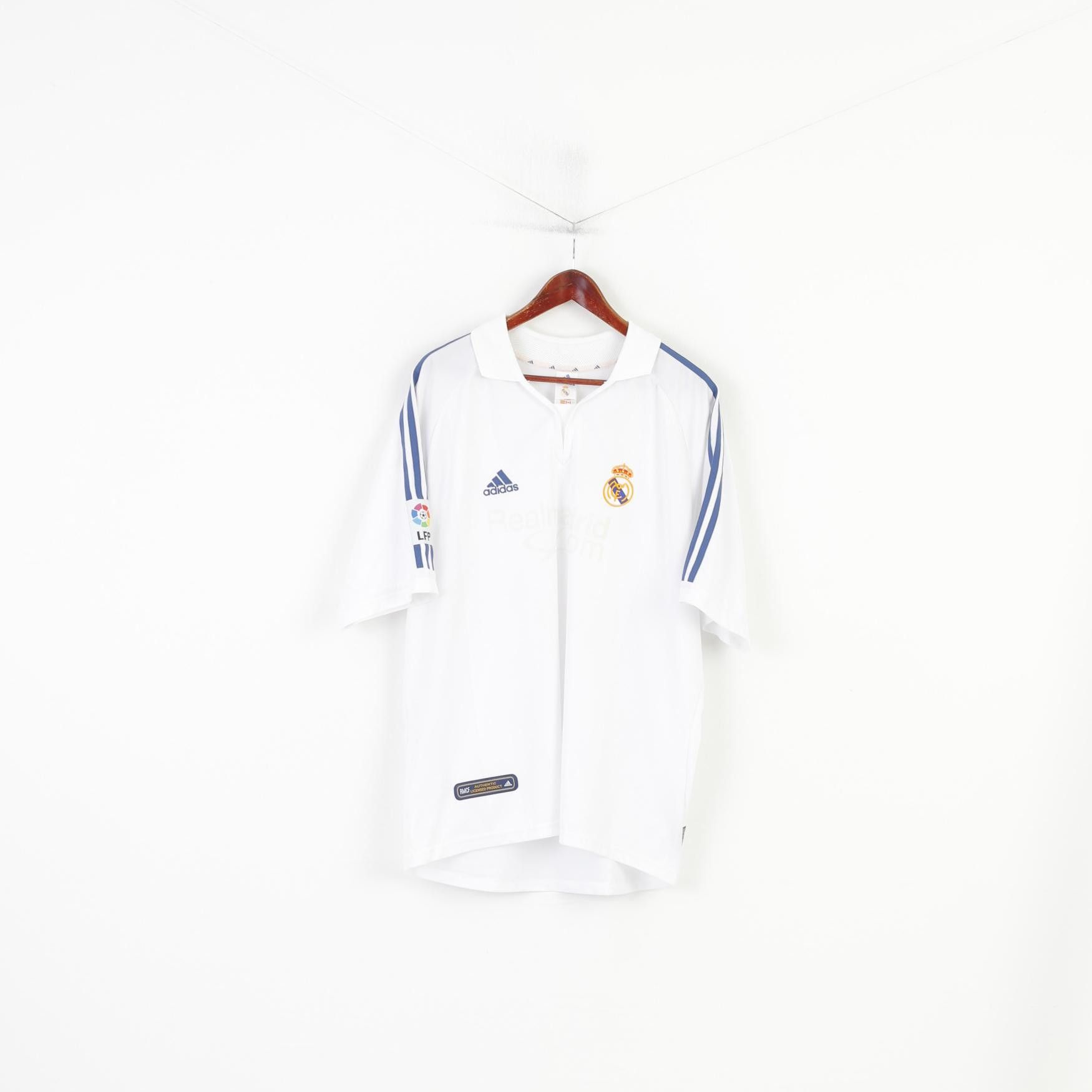 Adidas × Vintage Adidas Men XL Shirt Football Club Real Madryt MCF 3333 Size US XL / EU 56 / 4 - 1 Thumbnail