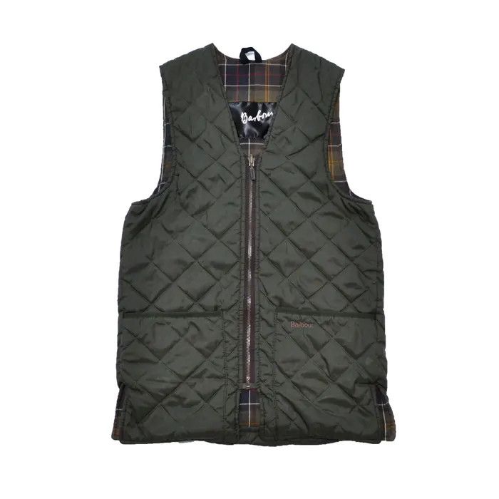 Barbour Quilted Waistcoat Vest Quilted Zip-In Liner Jacket