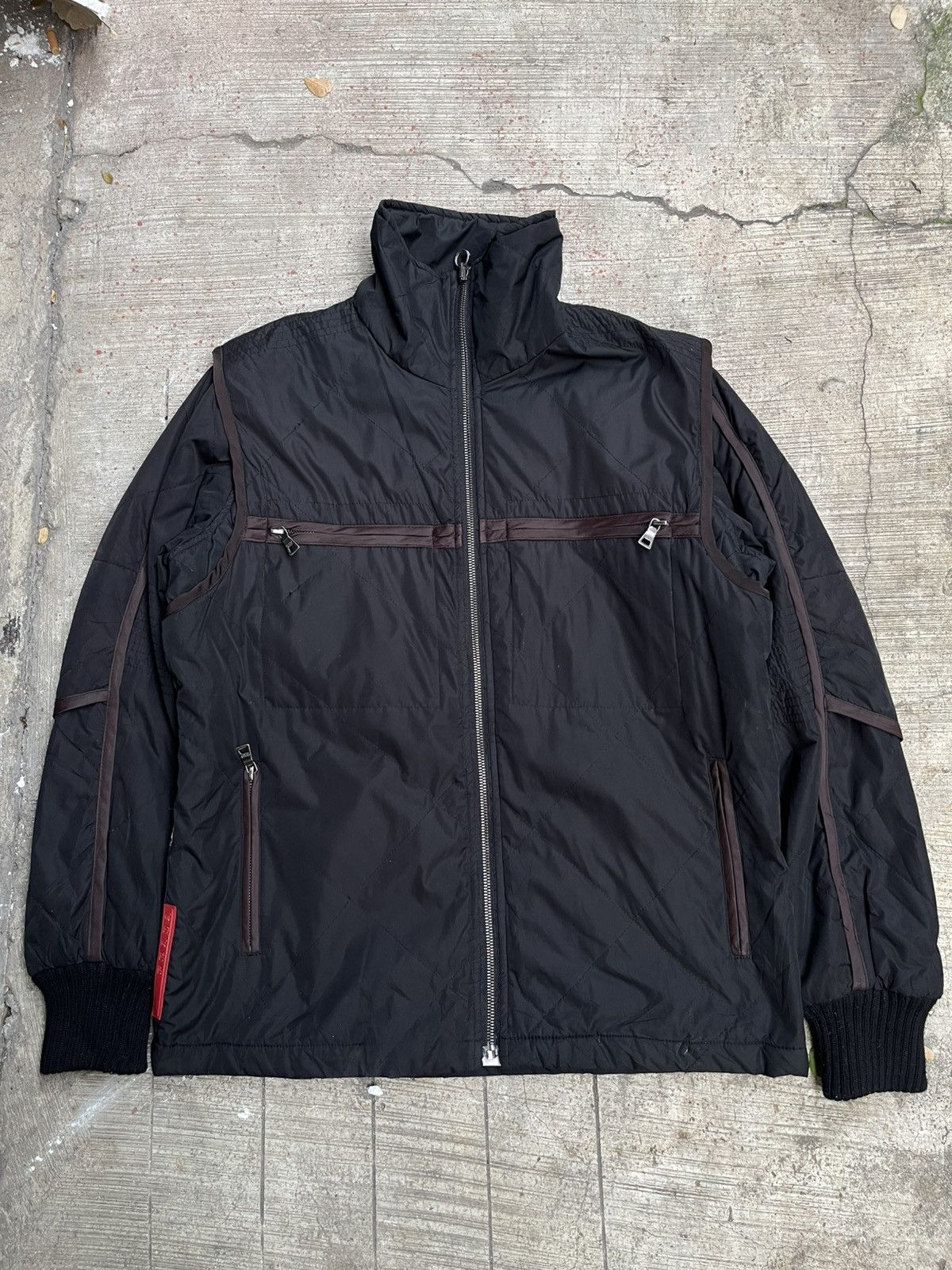 Prada 2010's Prada Sport Reversible Nylon Blouson Zipper Jacket