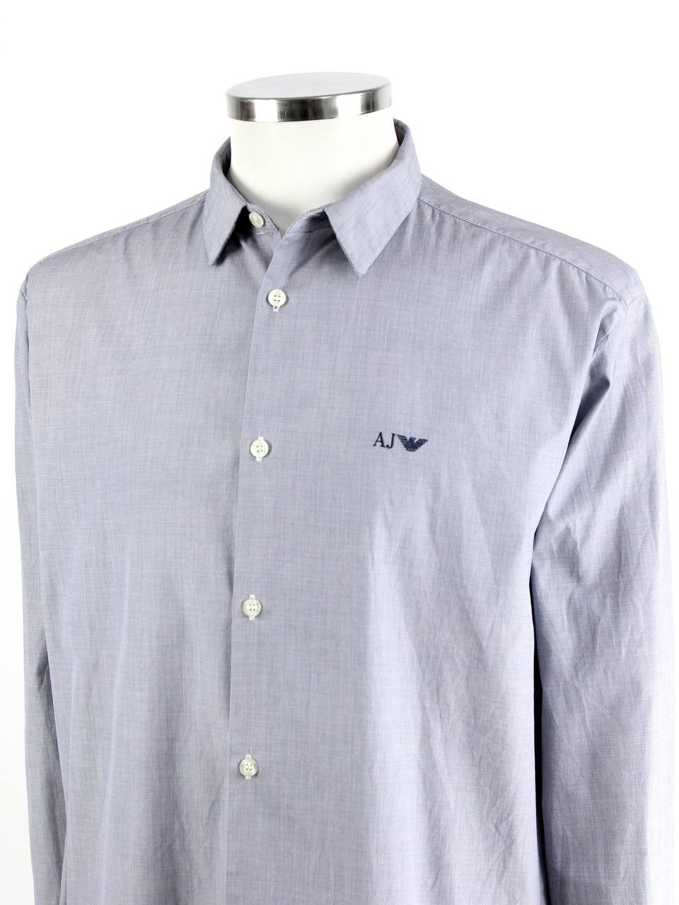 Armani ARMANI JEANS Cotton shirt with logo Size US XXL / EU 58 / 5 - 4 Thumbnail
