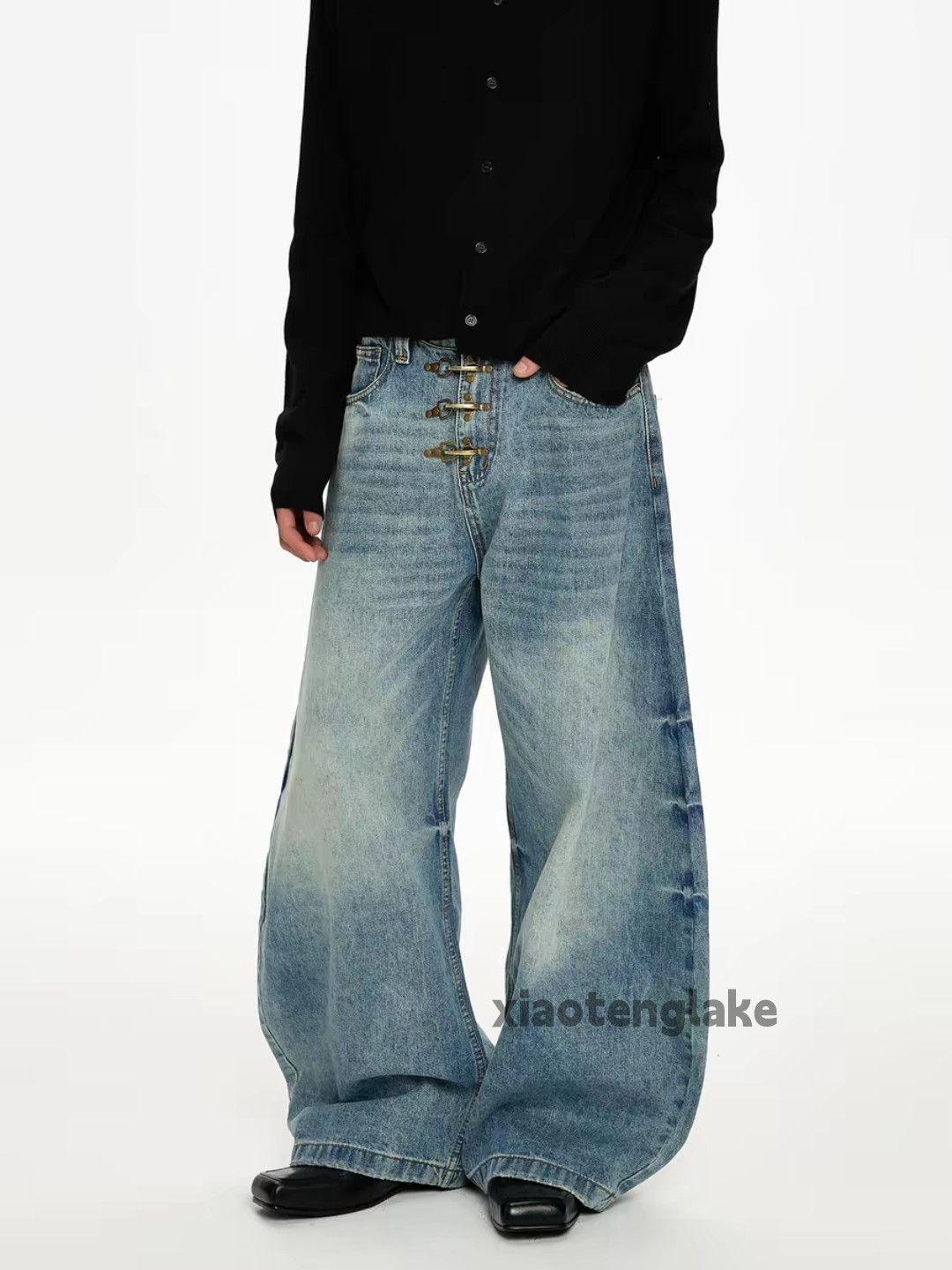 Jean zx vintage washed faded cleanfit yuppie distressed jeans Size US 28 / EU 44 - 5 Thumbnail