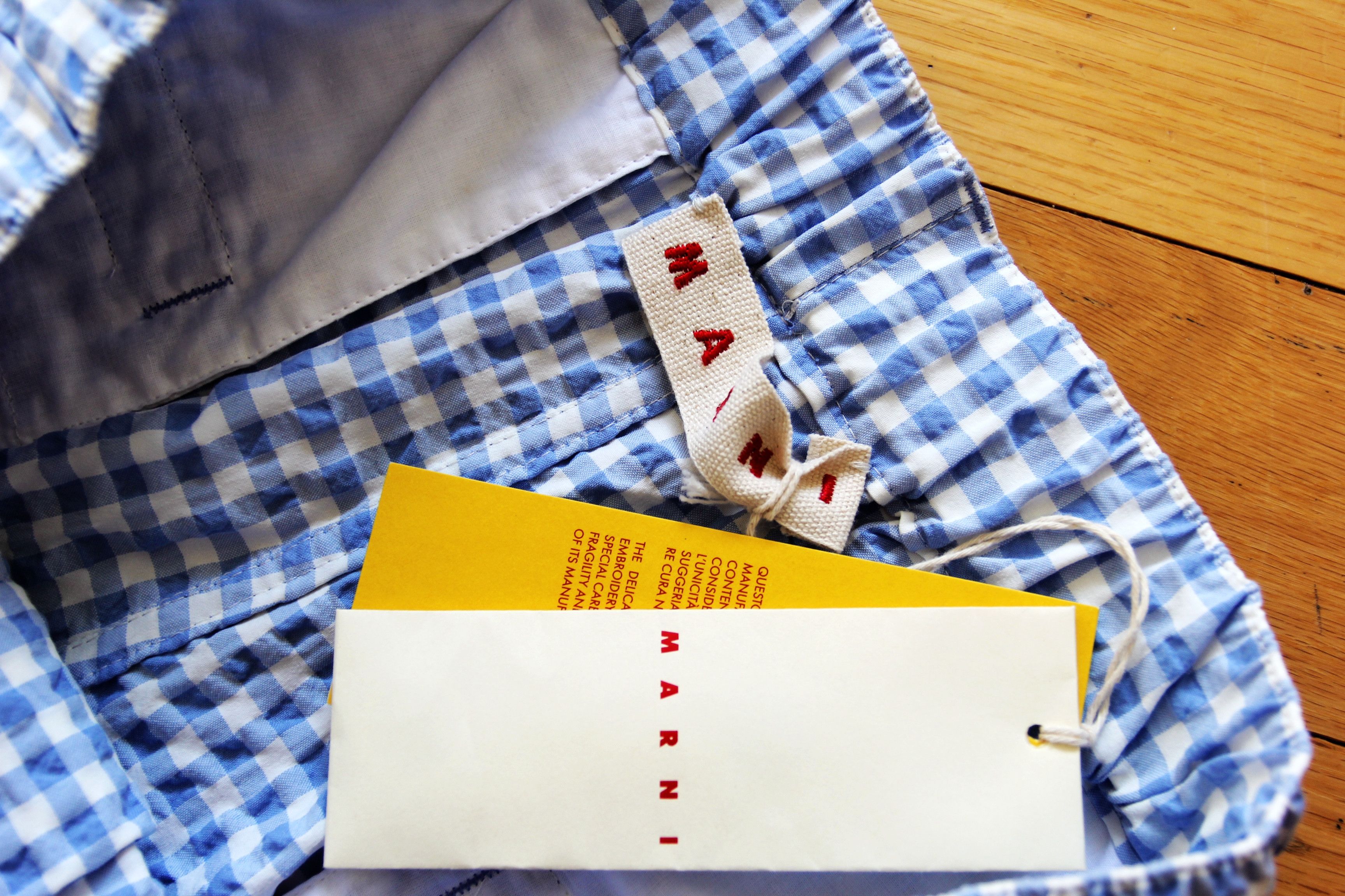 Marni BNWT SS25 MARNI GINGHAM SEERSUCKER SHORTS 52 Size US 36 / EU 52 - 9 Thumbnail
