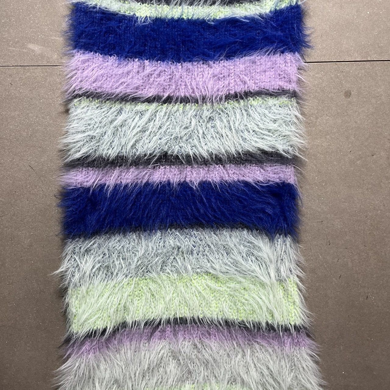 Japanese Brand GRL Japanese Brand Striped Shaggy Knit Dress Size S / US 4 / IT 40 - 12 Thumbnail