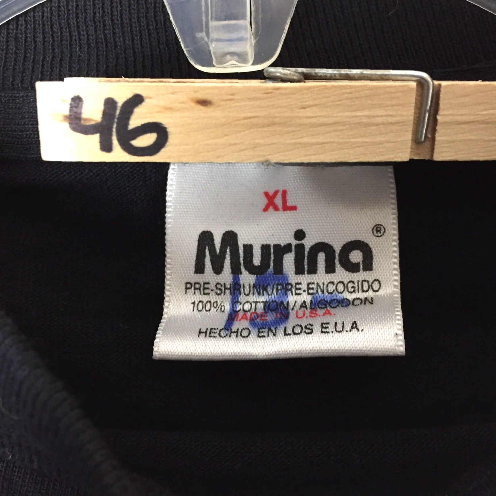 Vintage VTG Murina Regeneration Shirt Black 1994 Tour Tee 100% Cotton Adult XL Short Sleeve Men Mens Punk Band Tee Single Stitch Size US XL / EU 56 / 4 - 8 Thumbnail