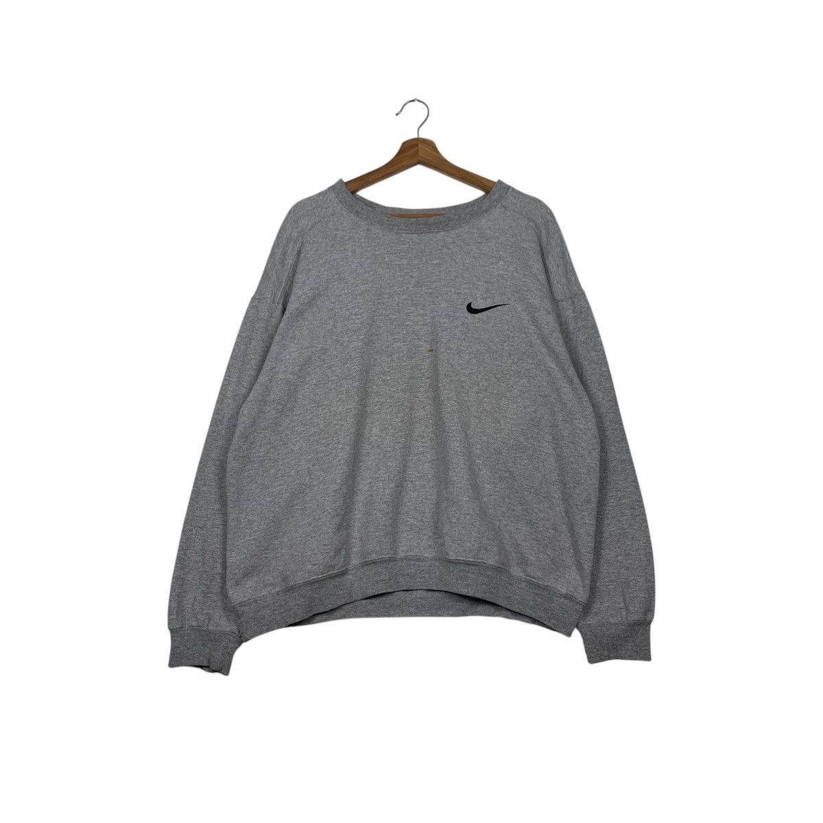 90's NIKE Embroidery Small Swoosh Logo Sweatshirt #2269-C100