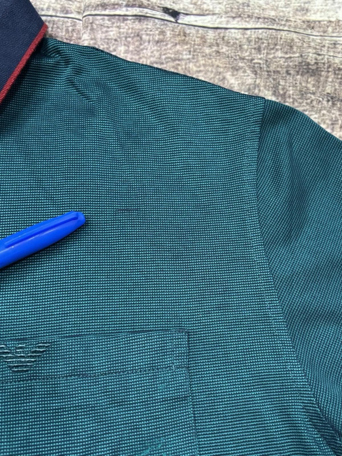 Armani Emporio Armani Polo Shirt Mens Medium Pocket Eagle Green Size US M / EU 48-50 / 2 - 5 Thumbnail