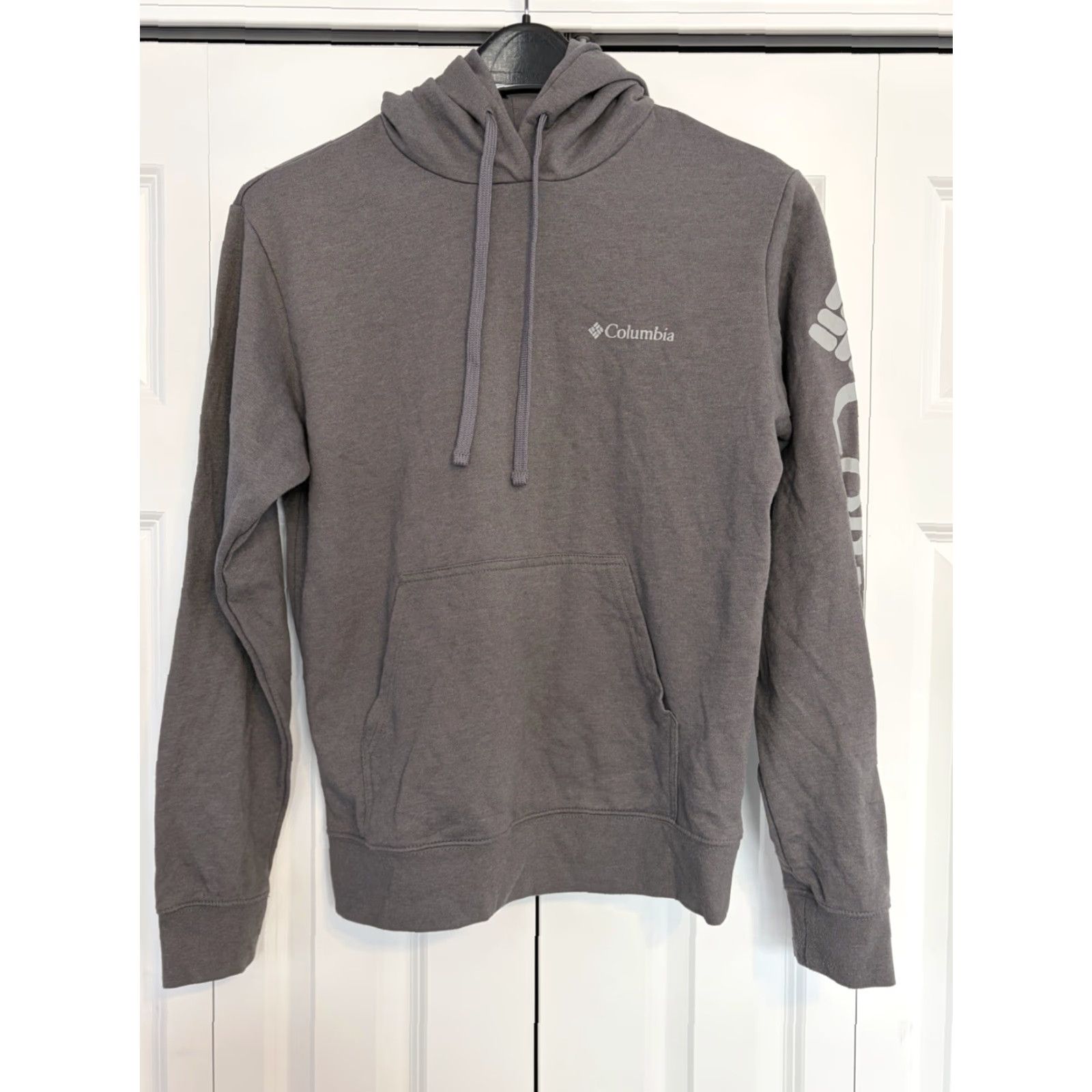 Vintage Columbia Hoodie Men Small Regular Gray Fleece Hooded Crew Neck Pullover Classic Winter Fall Spring Size US S / EU 44-46 / 1 - 2 Thumbnail