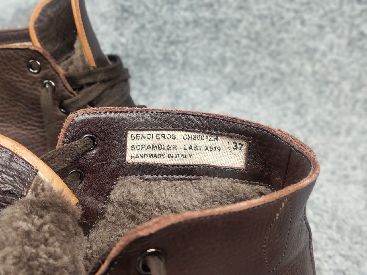 Other Benci Brothers scrambler Fur brown leather boots Sneakers Size US 8 / IT 38 - 23 Thumbnail