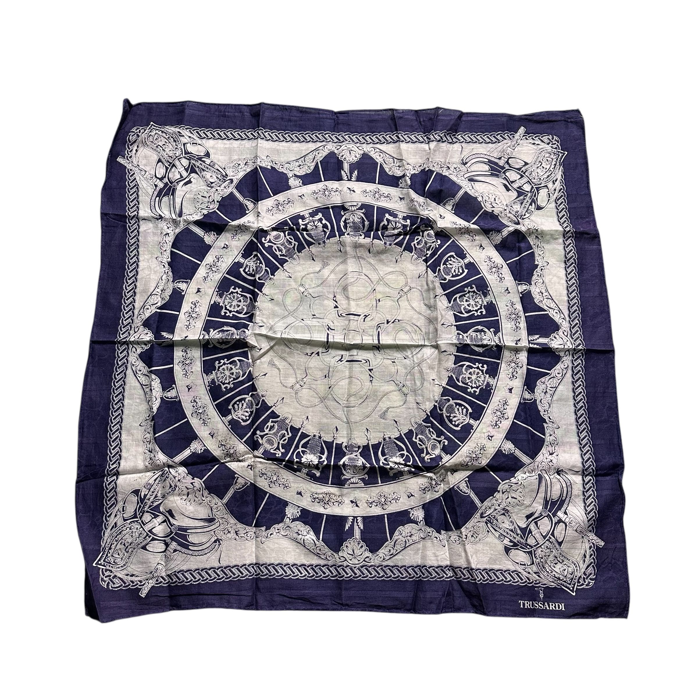 Trussardi × Vintage 🔥RARE🔥Trussardi Bandana Headband Neckerchief Handkerchief Size ONE SIZE - 2 Thumbnail