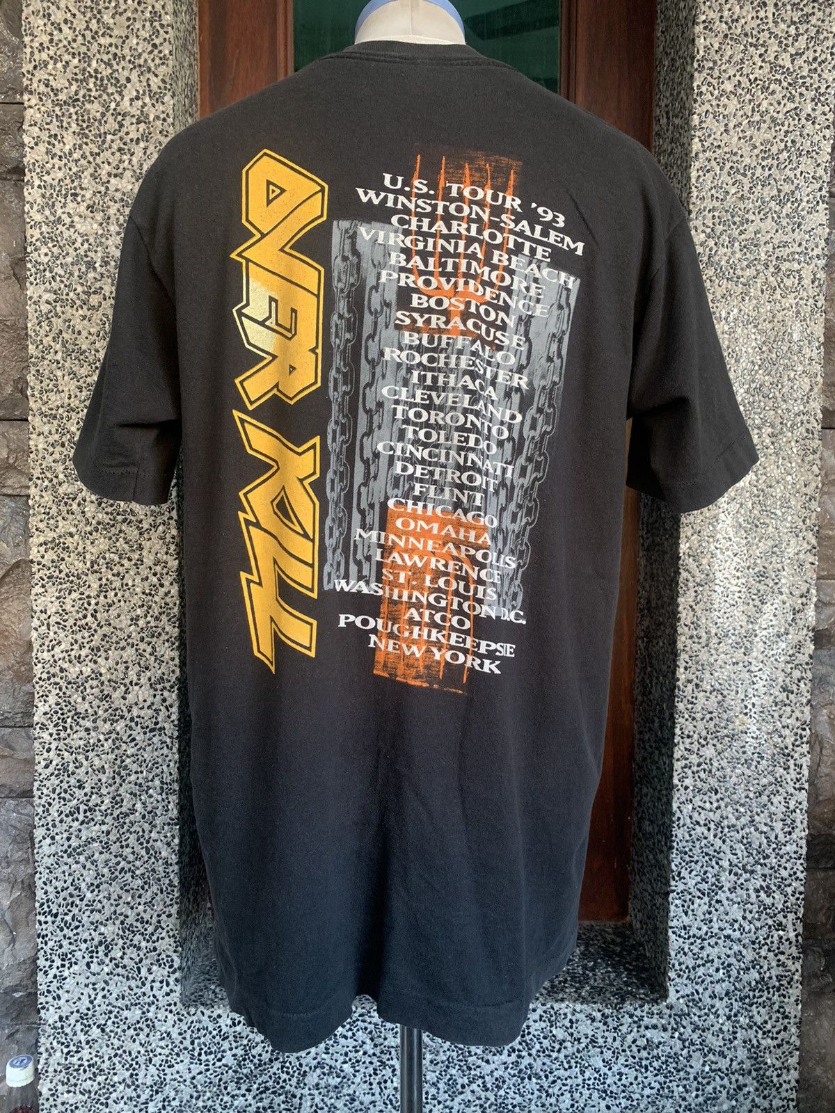 Band Tees × Vintage Vintage 90s Overkill Tour Band T shirt Size US L / EU 52-54 / 3 - 6 Thumbnail