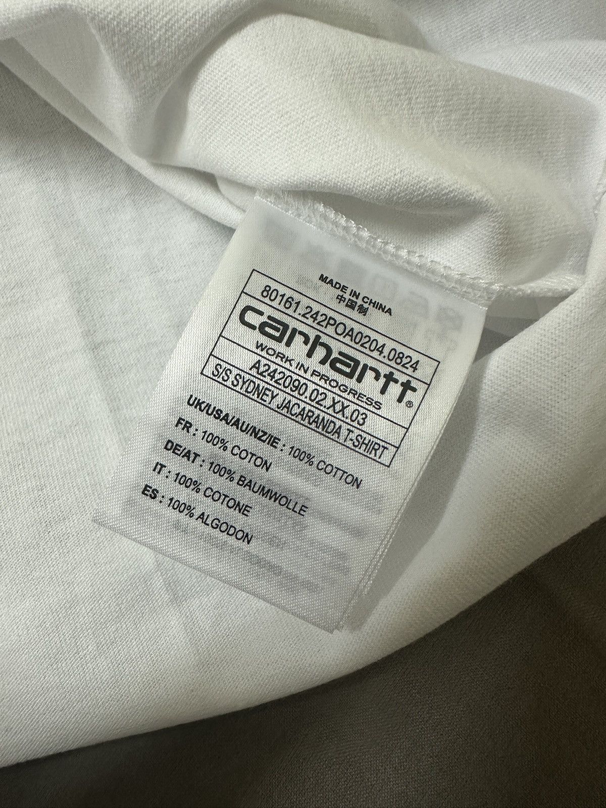 Carhartt Wip CARHARTT WIP JACARANDA T WHITE EXCLUSIVE SYDNEY AUS RELEASE Size US S / EU 44-46 / 1 - 6 Thumbnail