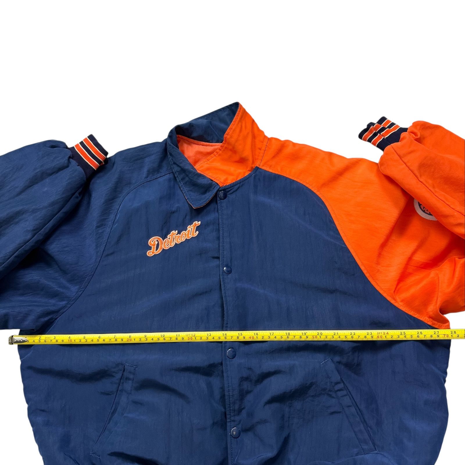 MLB VTG 90s DETROIT TIGERS STARTER BOMBER JACKET SLEEVE LOGO Size US L / EU 52-54 / 3 - 10 Thumbnail