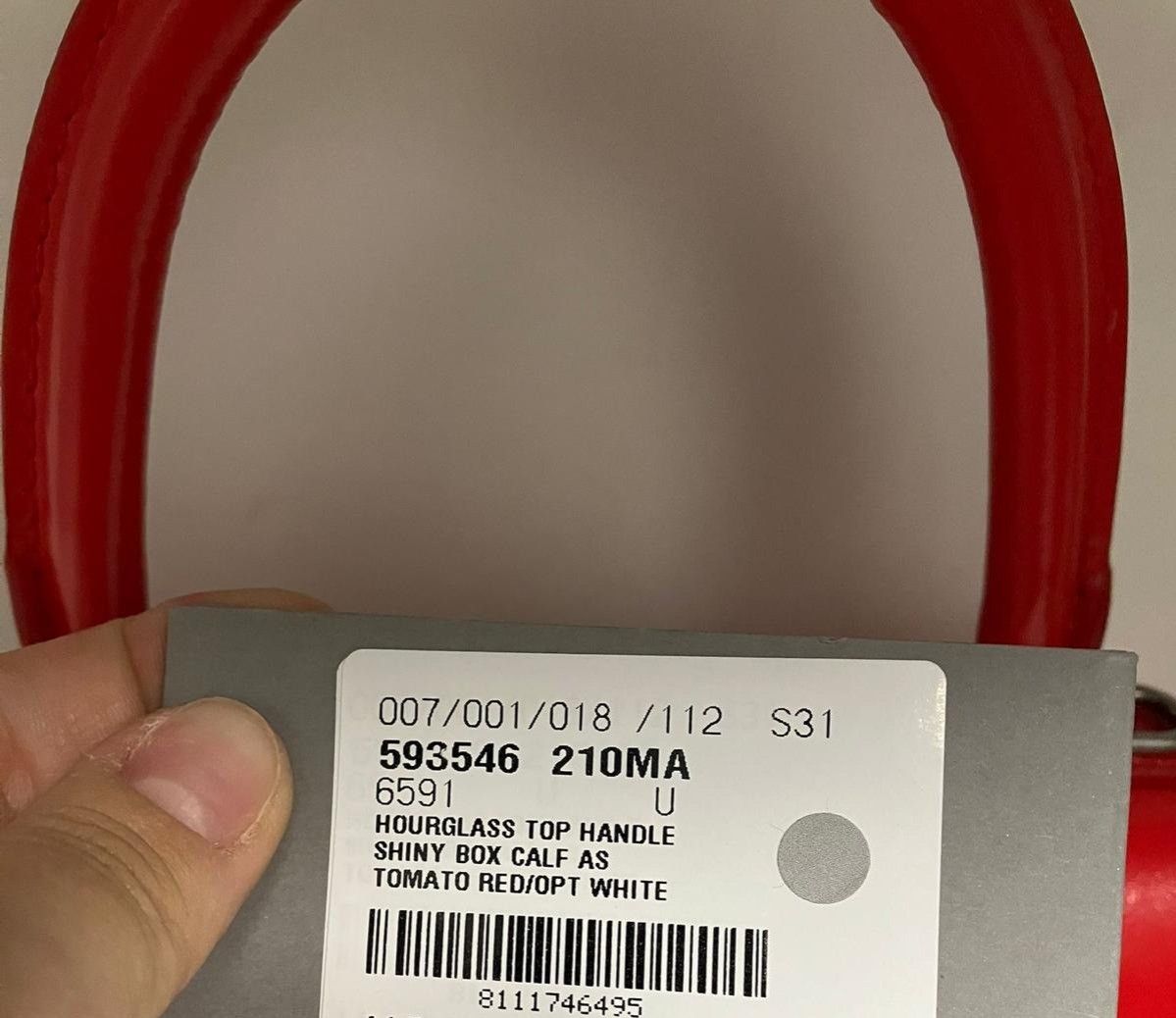 Adidas × Balenciaga o1la1rc1a1024 Size: OS / Hourglass Top Handle Bag Red Size ONE SIZE - 2 Thumbnail