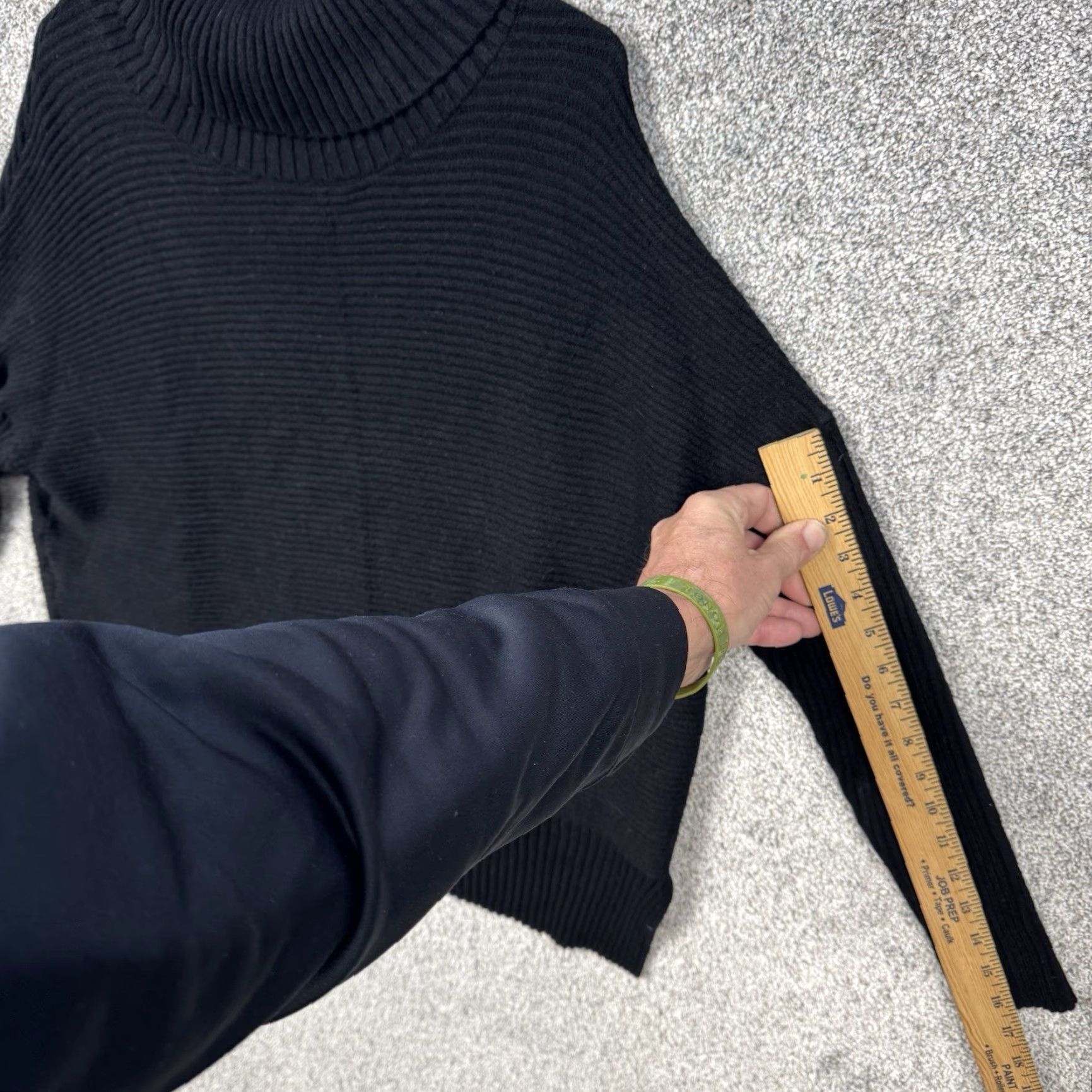 Vintage Lillusory Oversized Sweater XL Ribbed Knit Black Womens Pullover Casual Winter Fall Size XL / US 12-14 / IT 48-50 - 3 Thumbnail