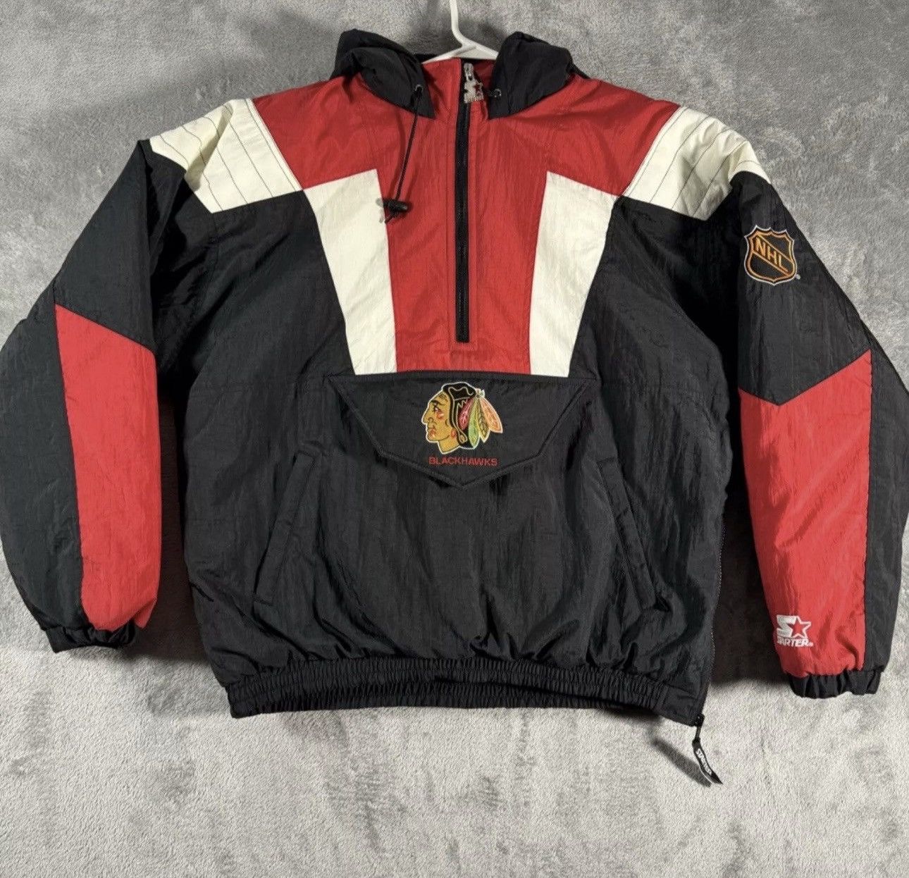 Starter Vintage Blackhawks Starter Jacket Size US L / EU 52-54 / 3 - 1 Thumbnail