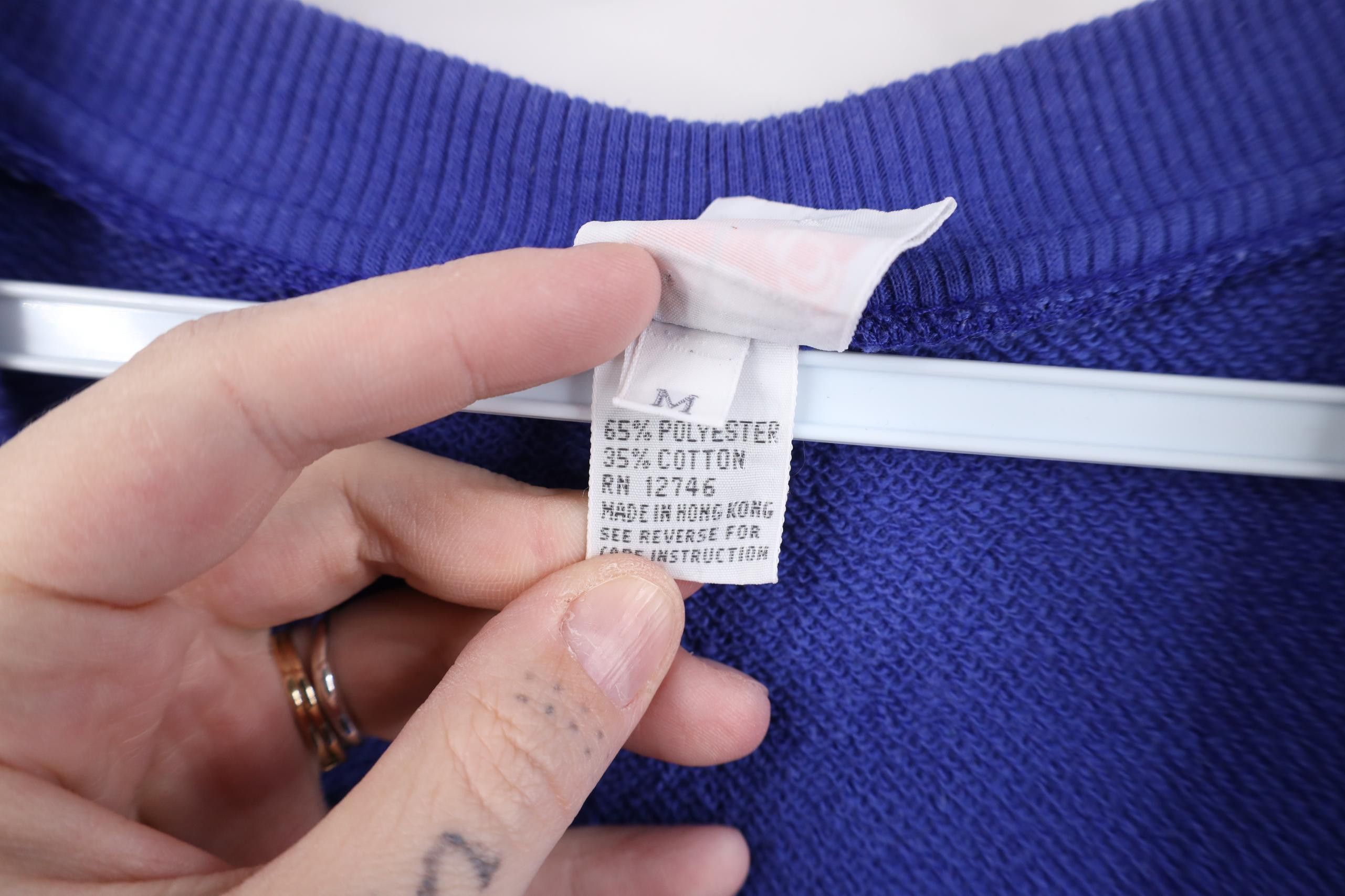 Vintage Vintage 90s Streetwear Blank French Terry Sweater Vest Blue Size US M / EU 48-50 / 2 - 7 Thumbnail