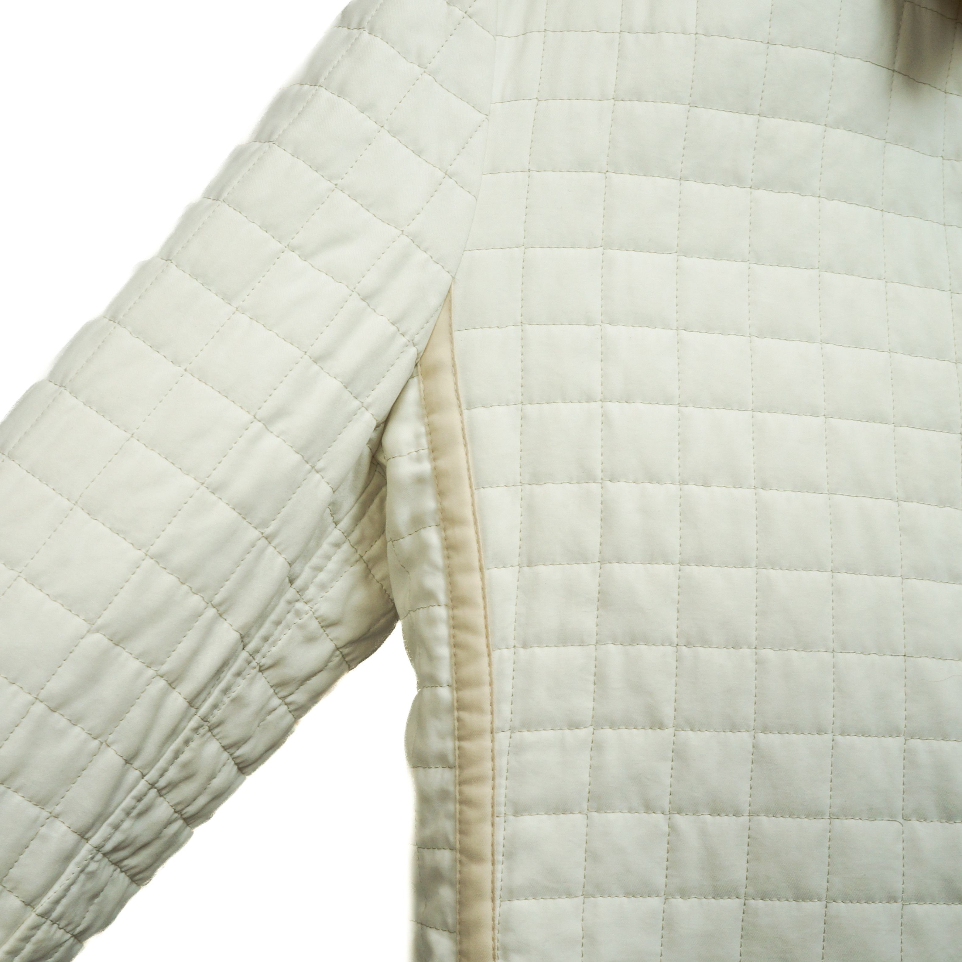 Burberry BURBERRY Quilted Women Jacket White Cream Vintage 90s 00s Size S / US 4 / IT 40 - 6 Thumbnail