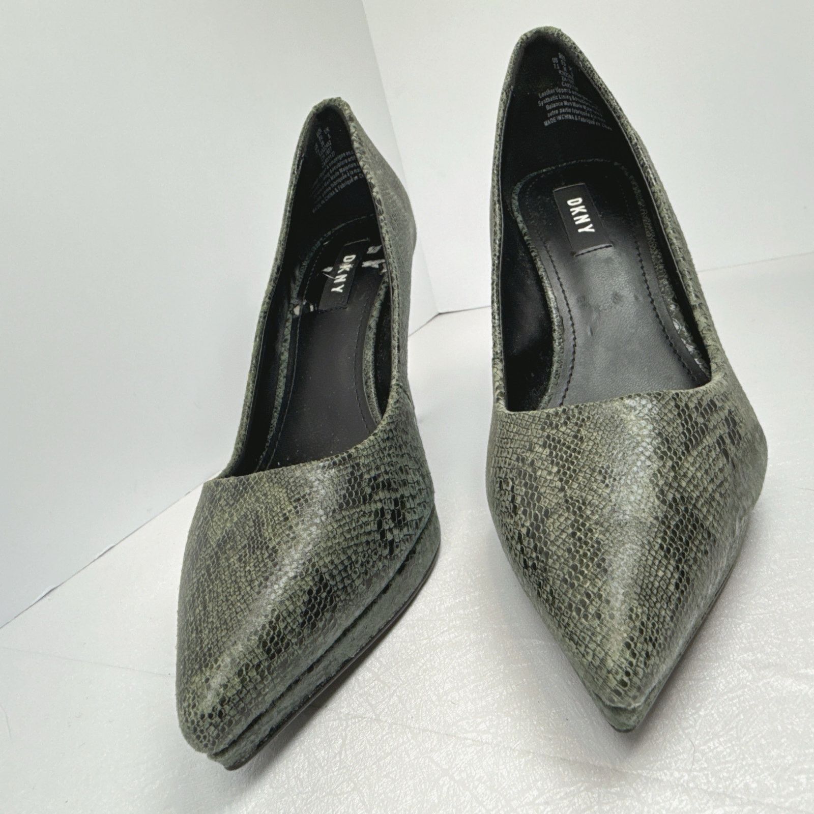 DKNY DKNY Two Tone Snake Pump | Military Green | 7.5 Size US 7.5 / IT 37.5 - 4 Thumbnail
