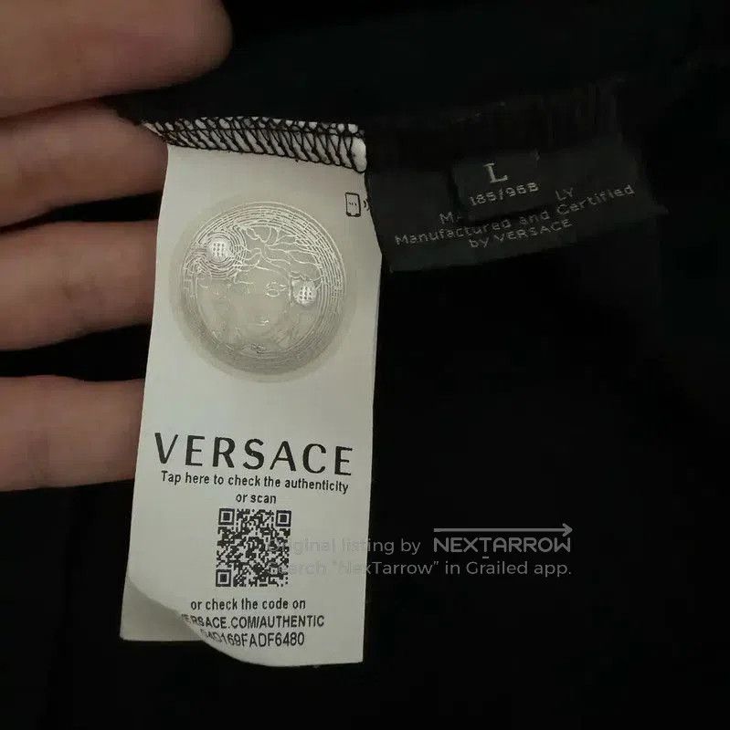 Versace Versace Black Cotton Logo T-Shirt for Men . Size US L / EU 52-54 / 3 - 4 Thumbnail