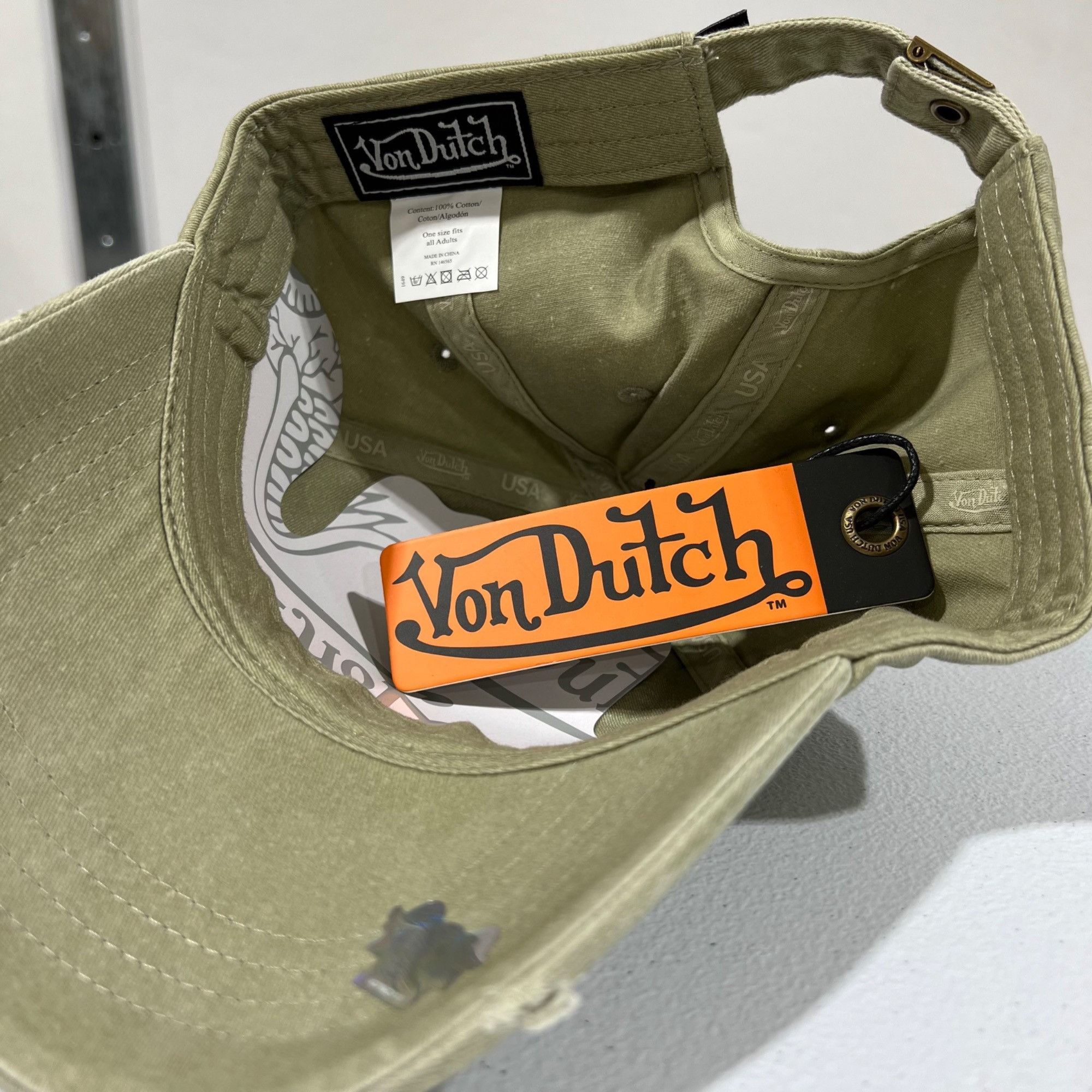 Von Dutch NWT VON DUTCH GREEN DAD HAT - ONE SIZE Size ONE SIZE - 4 Thumbnail