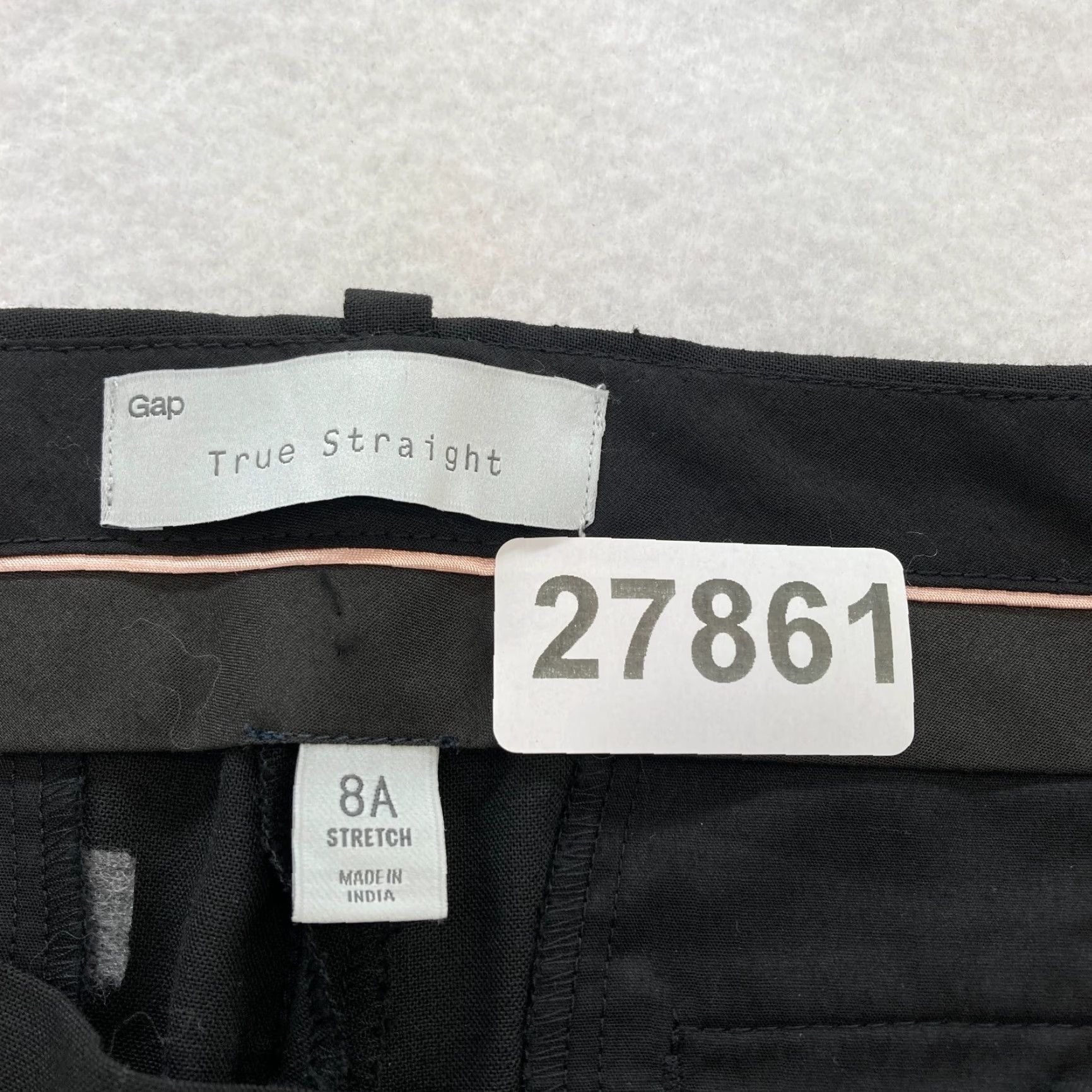 Gap Gap True Straight Dress Pants Women's 8 Black Stretch Career Casual Mid Rise NWT Pants Size 30" / US 8 / IT 44 - 5 Thumbnail