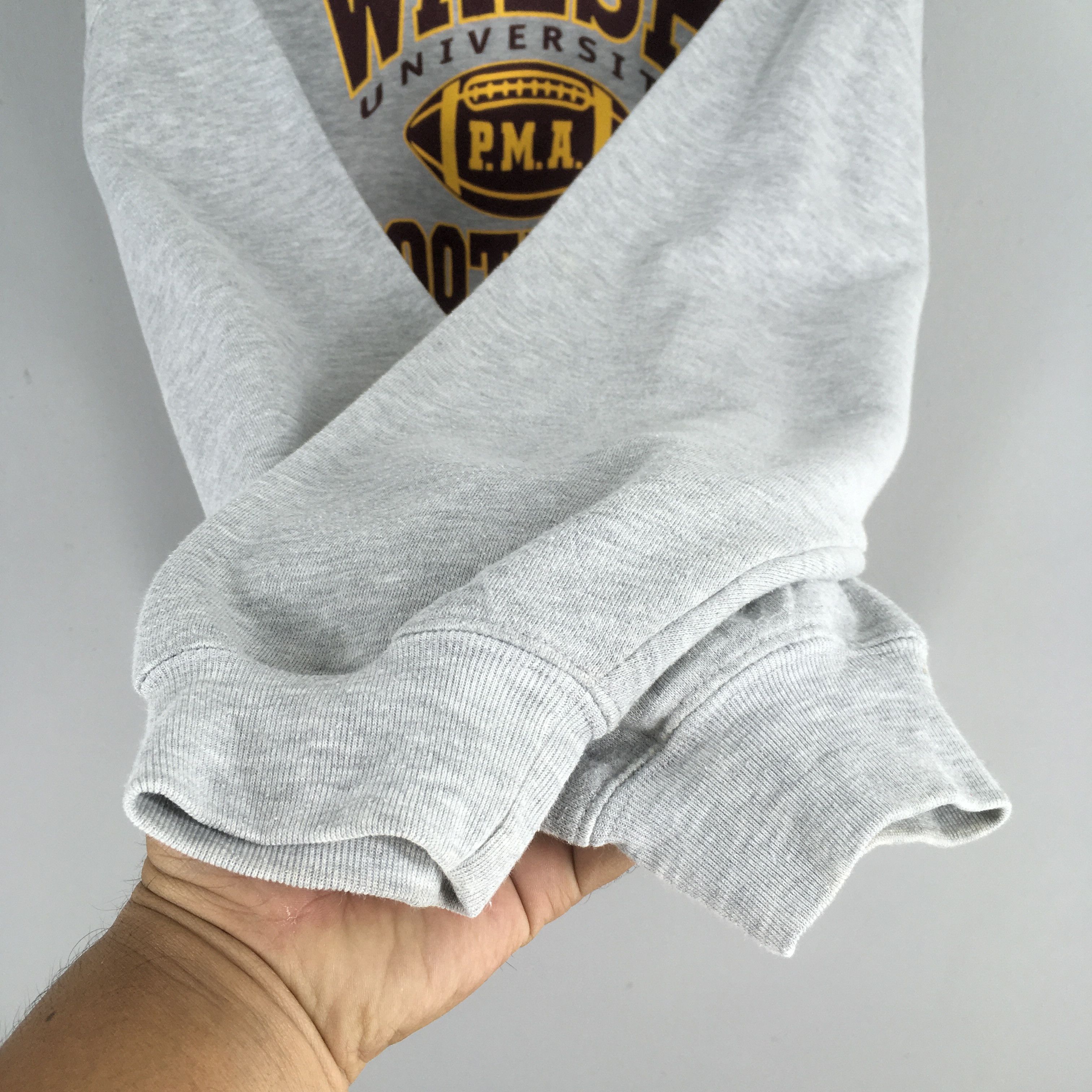 NCAA × Vintage Vintage Walsh University Gray Sweatshirt 2XLarge Size US XXL / EU 58 / 5 - 4 Thumbnail