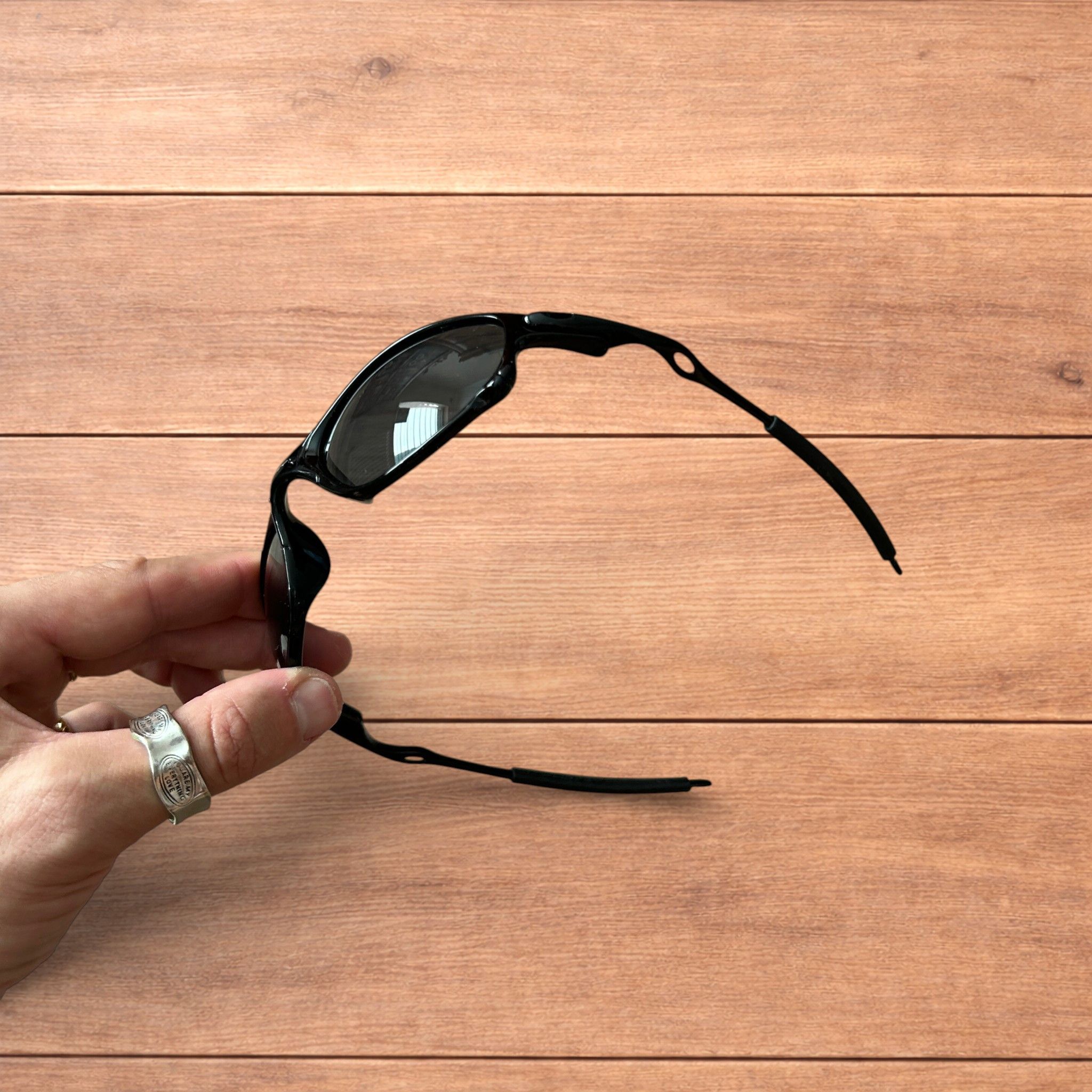 Japanese Brand Insane metal frame sunglasses in black with black lens. Size ONE SIZE - 3 Thumbnail