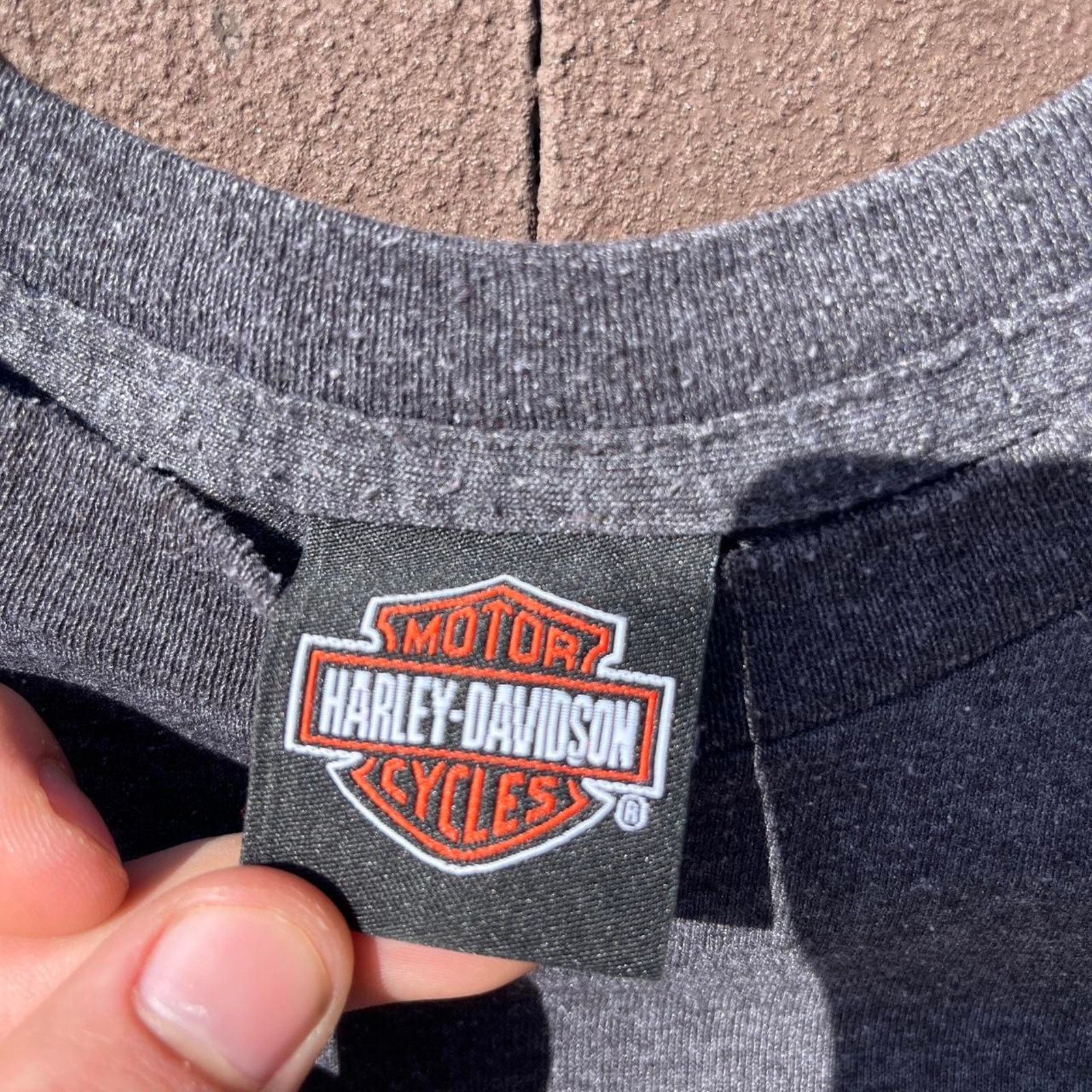 Harley Davidson Gray Harley Davidson skull shirt Size US XL / EU 56 / 4 - 2 Thumbnail