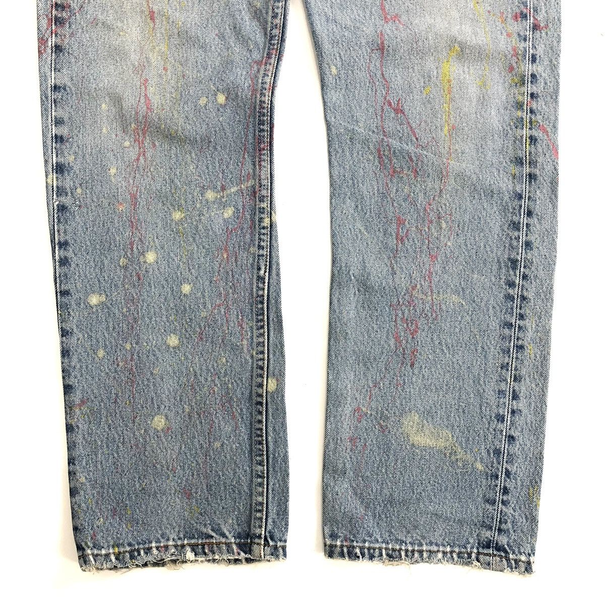 Levi's × Levi's Vintage Clothing Vintage 90s Levis 501XX Paint Splattered Jeans Size US 31 - 6 Thumbnail